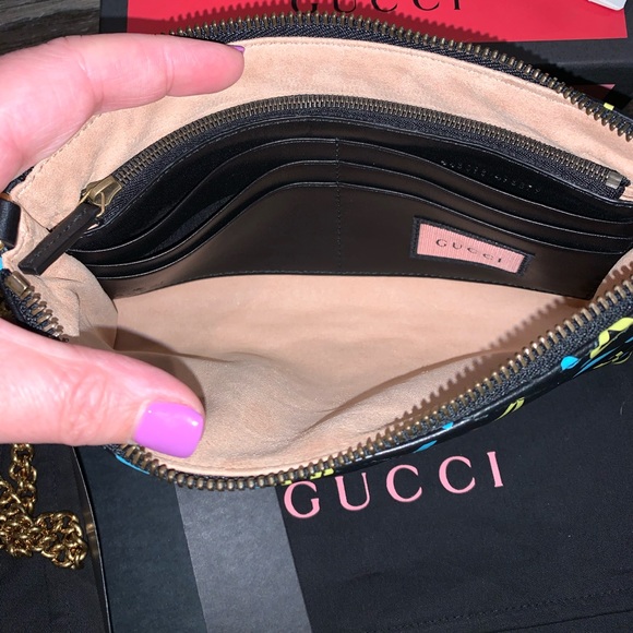 LIKE NEW Gucci Marmont Ghost Wallet on Chain - Picture 4 of 6